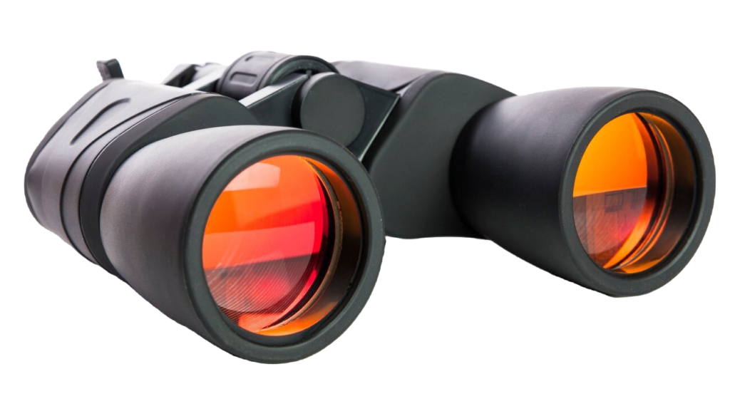 image of binoculars to depict the company's vision